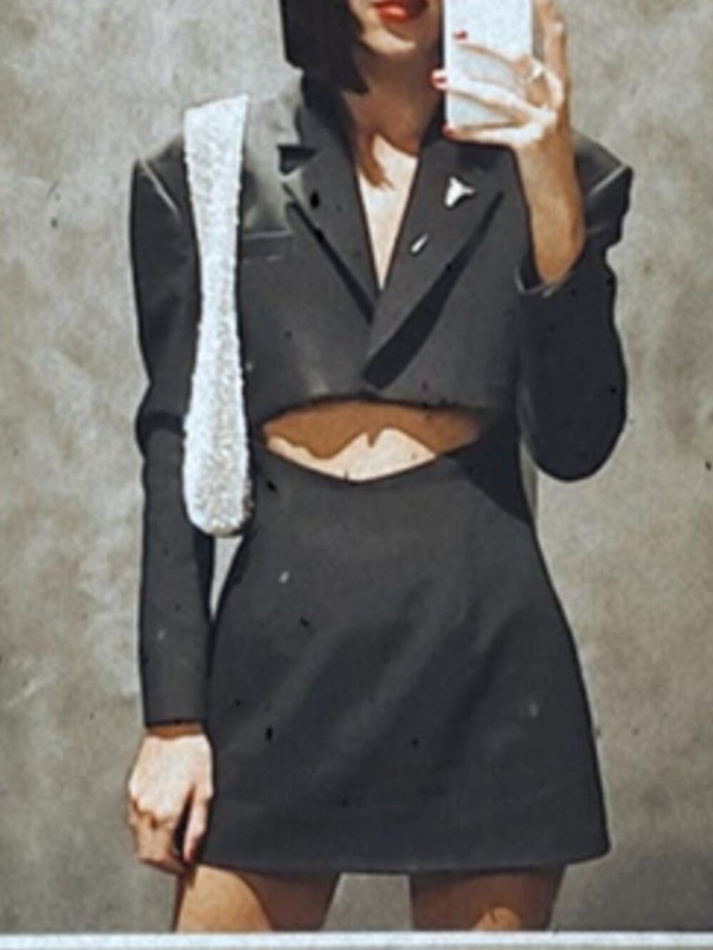 Zara Cut Out Blazer Mini Dress